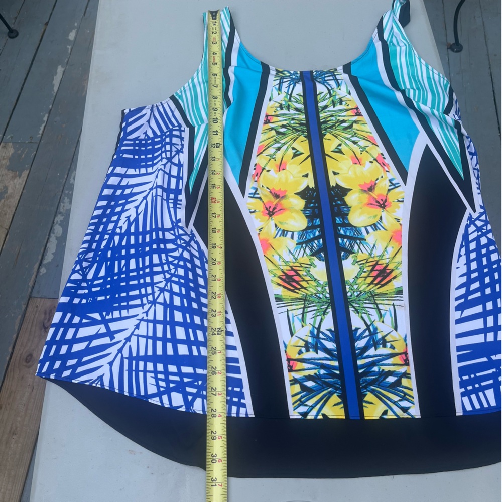 Vibrant Floral and Geometric Print Dress
